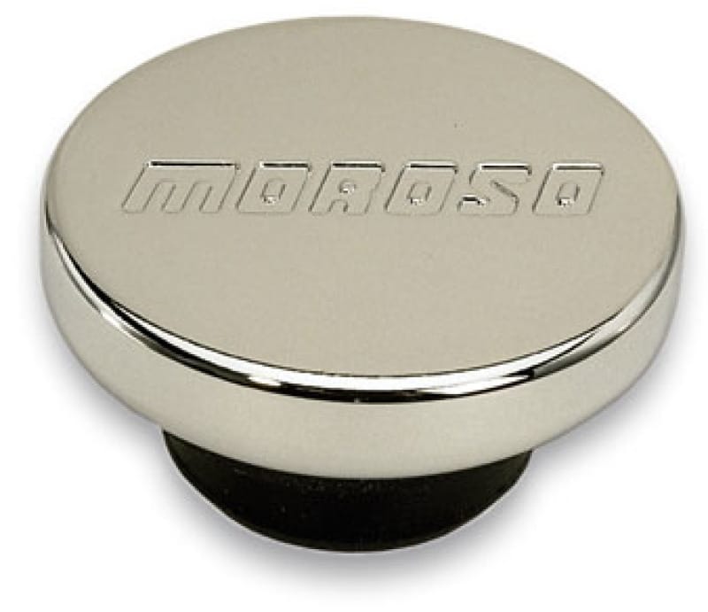 Moroso — Moroso Oil Filler Cap - 1.22in Diameter - Push-In Type - Chrome Plated