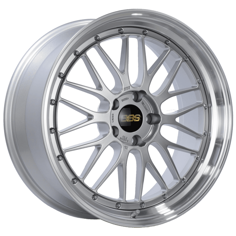 BBS — BBS LM 20x9 5x120 ET20 Diamond Silver Center Diamond Cut Lip Wheel -82mm PFS/Clip Required