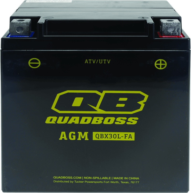 QuadBoss — Maintenance-Free AGM Battery, HTX30L-FA-QB, 28Ah, 12V