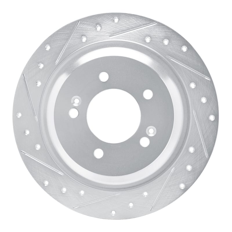 R1 Concepts — R1 2021-2025 Hyundai Kona EV Rear Left Drilled & Slotted Silver Brake Rotor
R1 Brake Rotor Drill