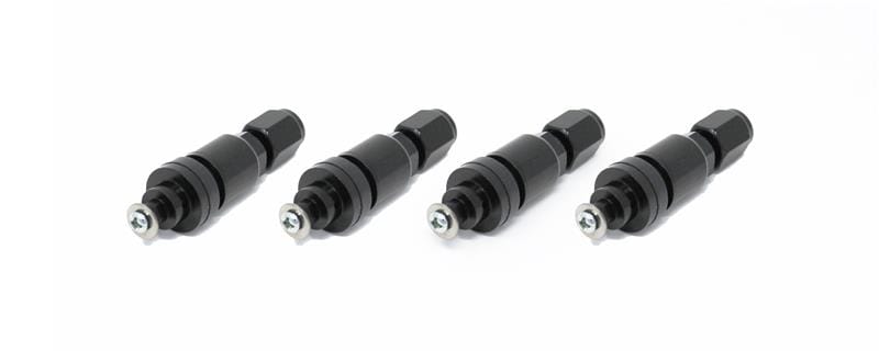 Torque Solution — Torque Solution Billet TPMS Valve Stem Kit (Black) 2008+ Subaru Legacy Impreza WRX / STi