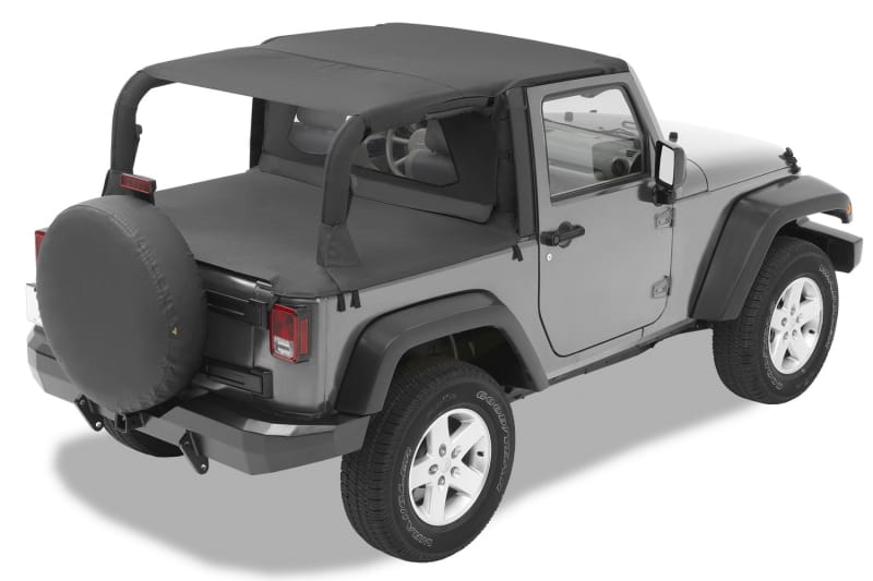 Bestop — Bestop 07-09 Jeep Wrangler JK 2-Door Header Safari Bikini (Black Diamond)
Safari Bikini