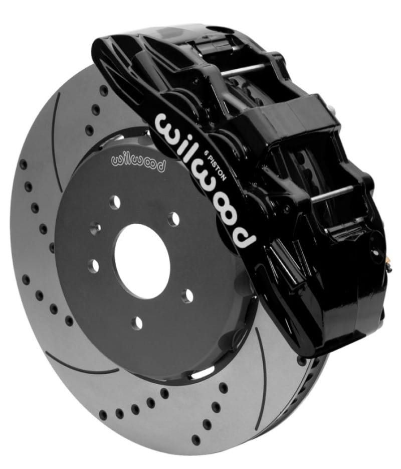 Wilwood — Wilwood SX6R Front Brake Kit 15in SRP Slotted/Drilled Black w/ Lines 14+ Chevy Corvette C7
BRAKE KIT