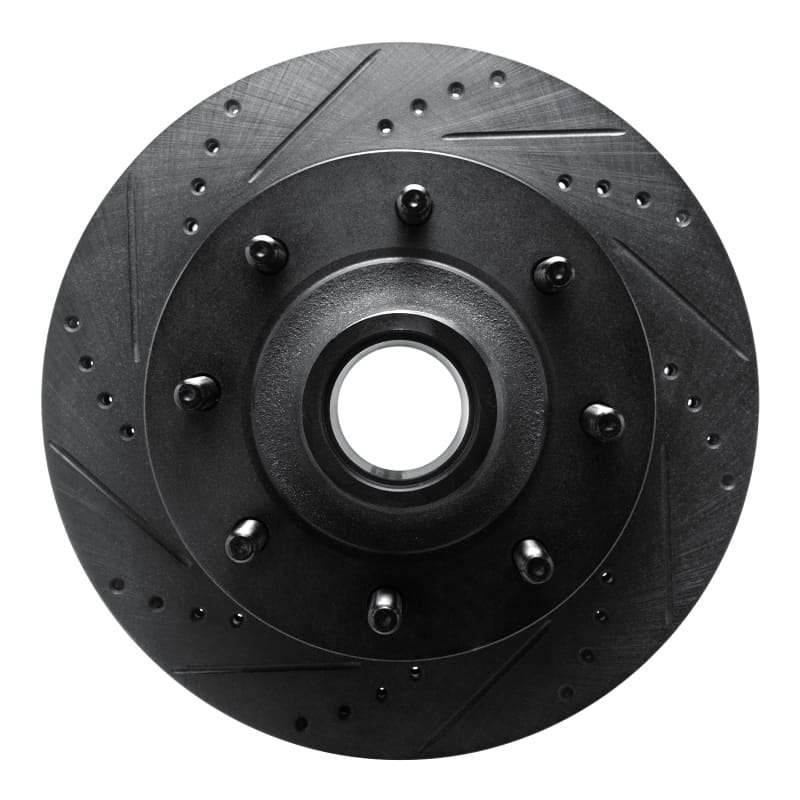 R1 Concepts — R1 99-02 Ford F-350 Super Duty 2WD Front Left Drilled & Slotted Black Brake Rotor
R1 Brake Rotor Drill