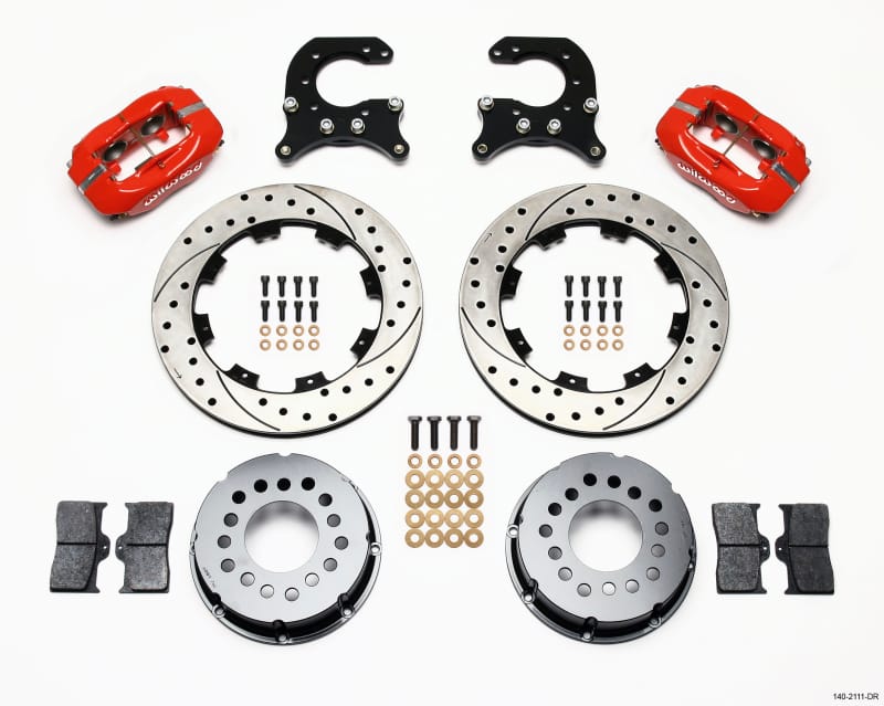 Wilwood — Wilwood Forged Dynalite P/S Rear Kit Drilled Red 58-64 Olds/Pontiac Ends
BRAKE KIT