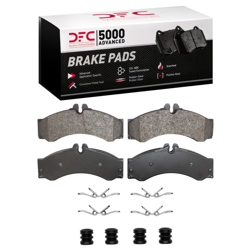 DFC — DFC 02-06 Dodge Sprinter 2500 Front/Rear 5000 Advanced Semi Metallic Brake Pads and Hardware Kit
DFC Brake Pad Set