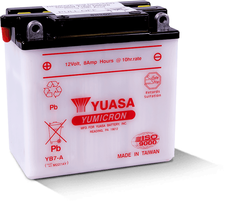 Yuasa Battery — Yuasa YB7-A Yumicron 12-Volt Battery