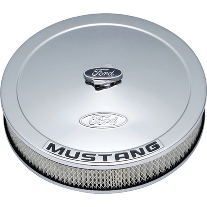 Ford Racing — Ford Racing Air Cleaner Kit - Chrome w/Mustang Emblem
Air Cleaner Assembly