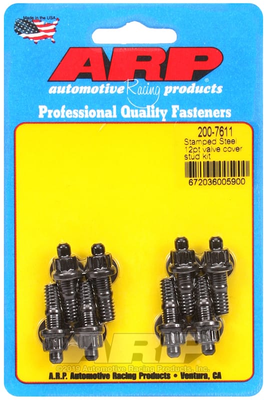 ARP — ARP Stamped Steel 12pt Valve Cover Stud Kit