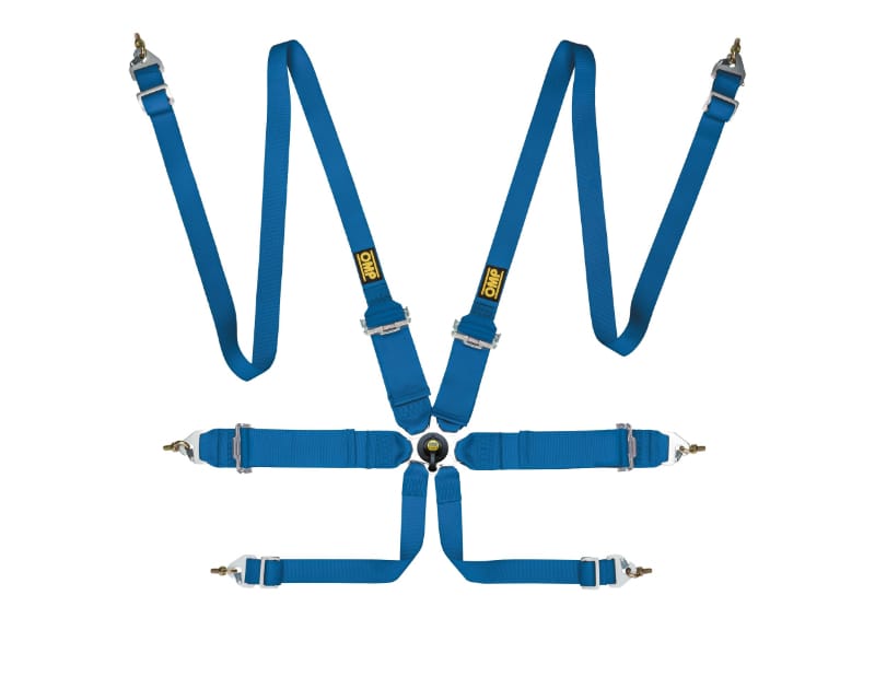 OMP — OMP First 3/2 Racing Harness Blue