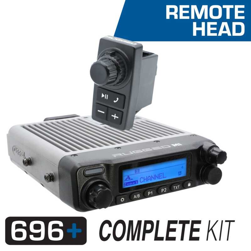 Rugged Radios — Rugged Radios 696 PLUS Complete Master Comm Kit w/ Intercom - 2-Way Radio M1 VHF Business Band