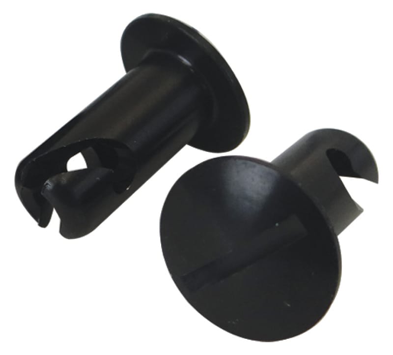 Moroso — Moroso Quick Fastener - Oval Head - 5/16in x .500in - Aluminum - Black - 10 Pack