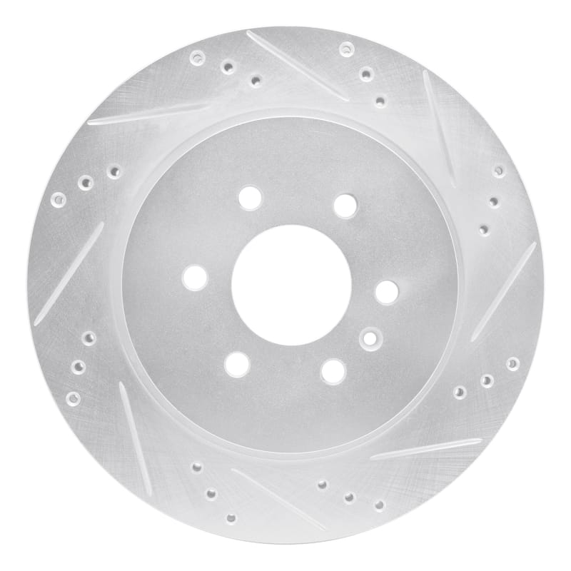 R1 Concepts — R1 04-09 Cadillac SRX Rear Right Drilled & Slotted Silver Brake Rotor
R1 Brake Rotor Drill