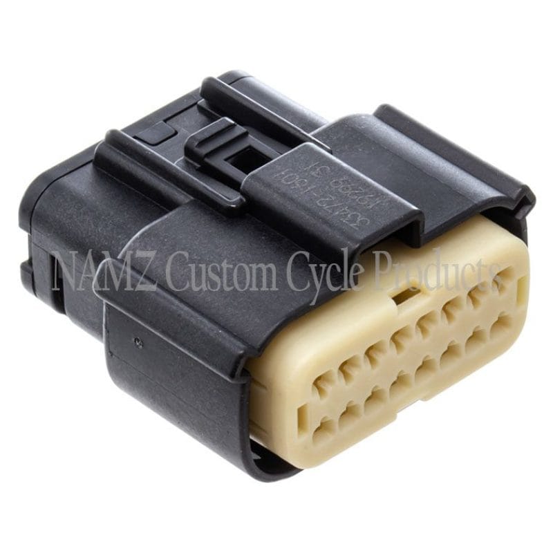 NAMZ — NAMZ 07-23 V-Twin FL Molex MX-150 16-Pos Female Connector Fairing Main Harness - Blk (HD 72166-07BK)