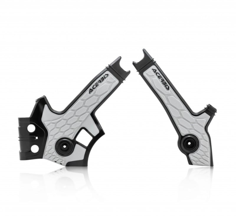 Acerbis — Acerbis 96+ Suzuki DR650 Frame Guards- X-Grip - Black/Gray