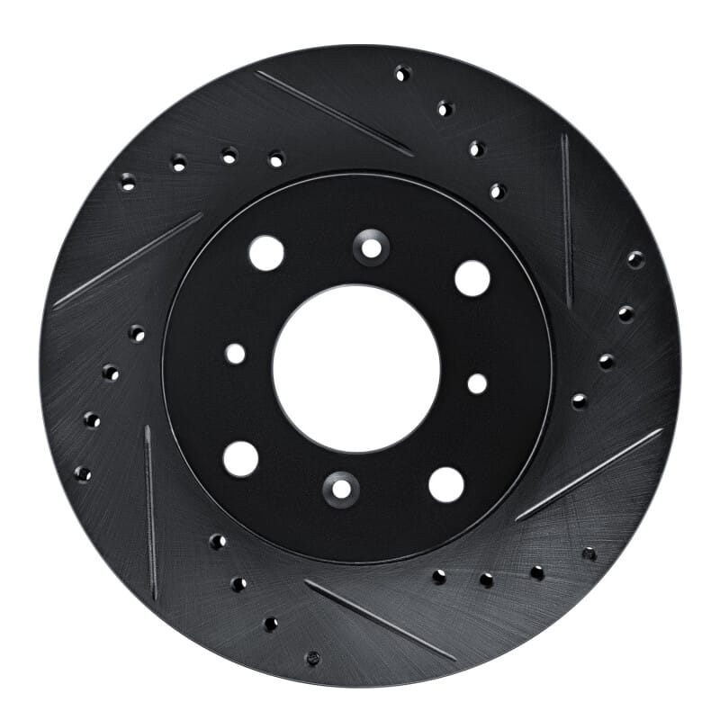 R1 Concepts — R1 86-87 Acura Legend Front Right Drilled & Slotted Black Brake Rotor
R1 Brake Rotor Drill