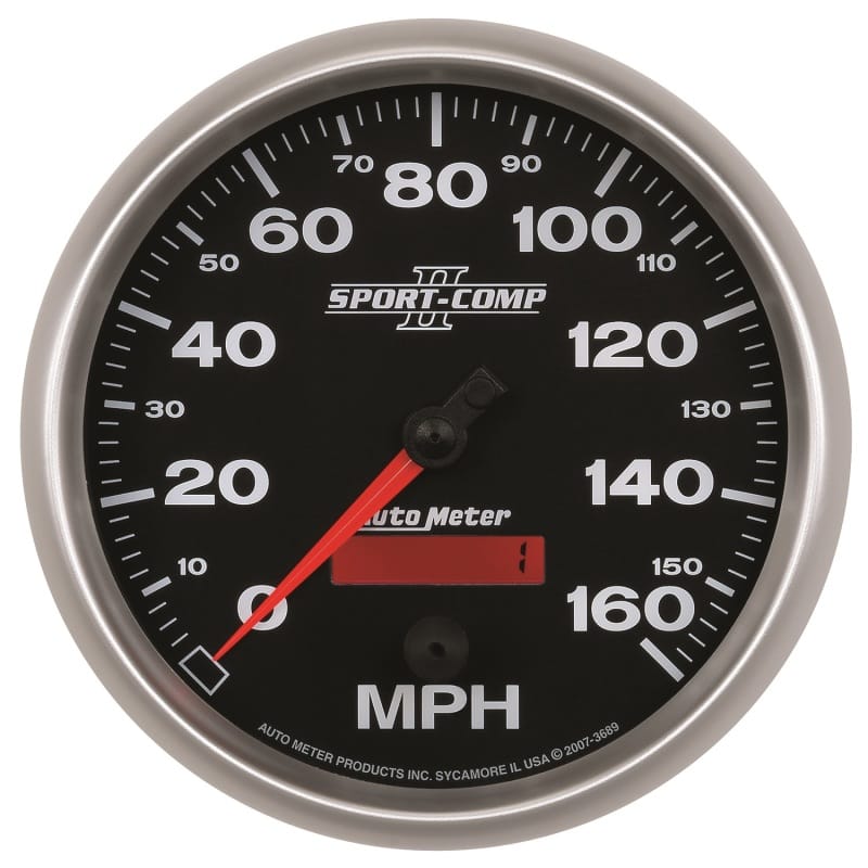 AutoMeter — Autometer Sport-Comp II 5 inch 0-160MPH Electronic Programmable Speedometer
5" SPEEDO, 160 MPH,