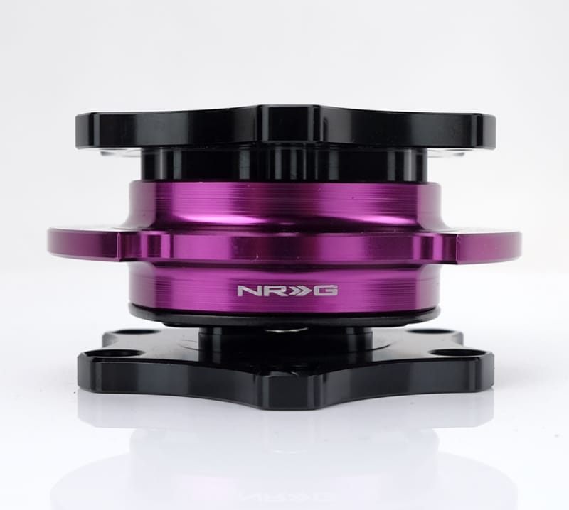 NRG — NRG Quick Release SFI SPEC 42.1 - Shiny Black Body / Shiny Purple Ring