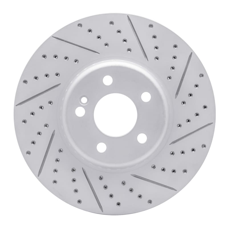 R1 Concepts — R1 15-23 Mercedes-Benz E300 Front Right Drilled & Slotted Geo-Carbon Rotor