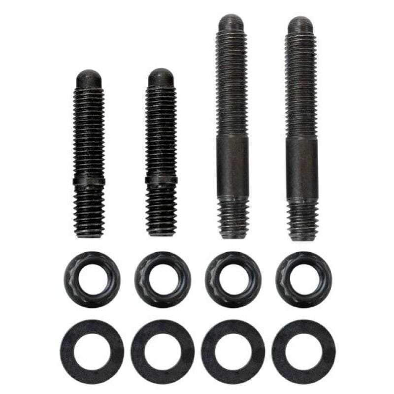 Moroso — Moroso 2PC 5/16in-24 x 1.625in & 2 PC 5/16in-24 X 2.0in Long 12-Point Nuts Carb Stud Kit w/Bracket