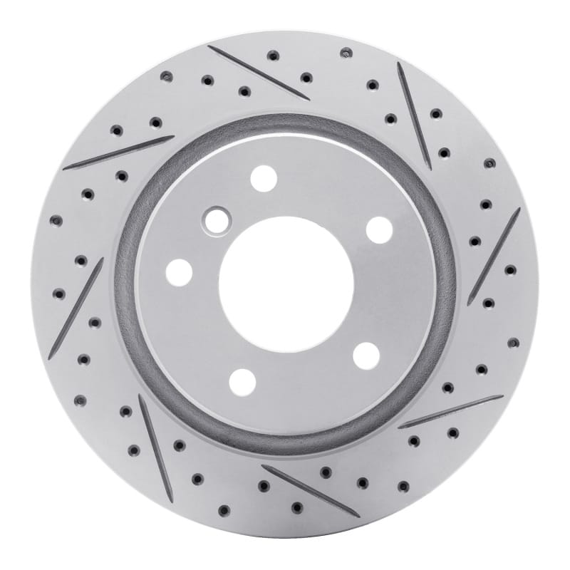 R1 Concepts — R1 99-06 BMW 325I (USA/Canada) Rear Right Drilled & Slotted Geo-Carbon Rotor