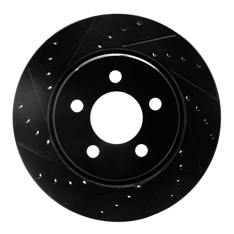 R1 Concepts — R1 07-12 Dodge Nitro Front Left Drilled & Slotted Black Brake Rotor
R1 Brake Rotor Drill