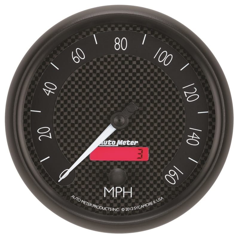 AutoMeter — Autometer GT Series 5in In Dash 0-160 MPH Electronic Programmable Speedometer
5" SPEEDO, 160 MPH,
