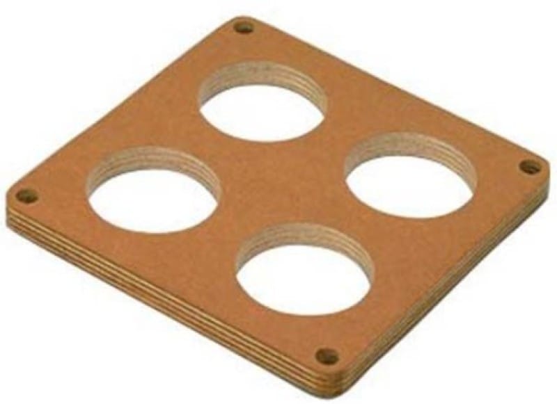 Moroso — Moroso 4500 Carburetor Spacer - 4 Hole Plenum - 1/2in - Wood