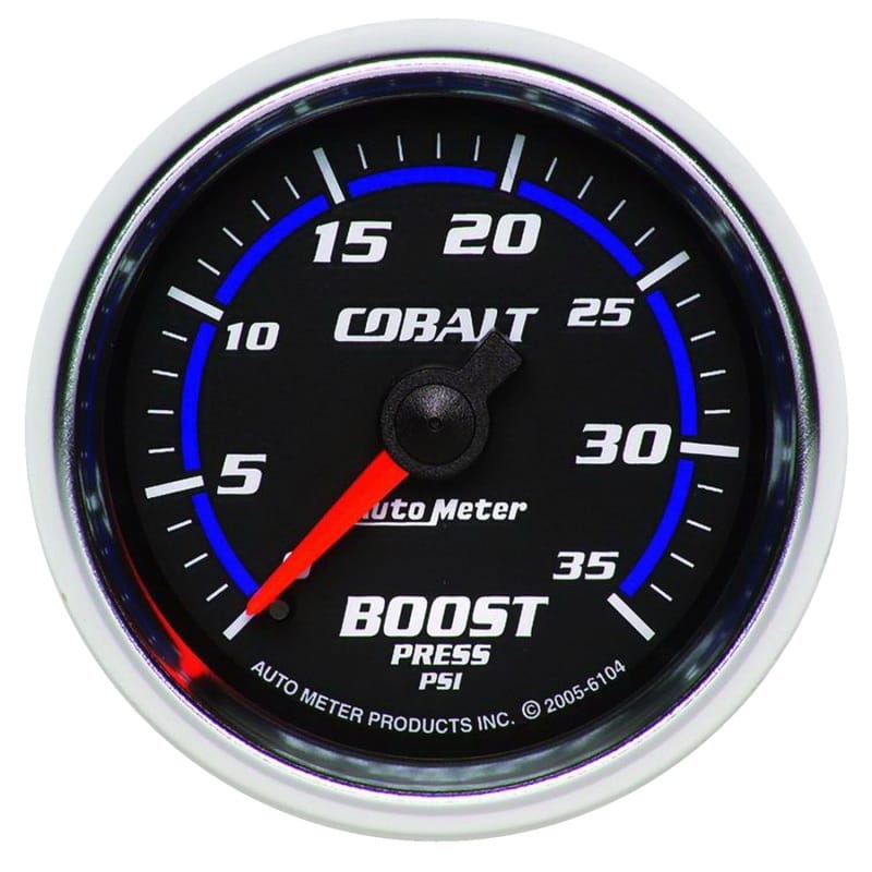 AutoMeter — Autometer Cobalt 52mm 0-35 psi Mechanical Boost Gauge
GA 2" BST 35PSI M CB