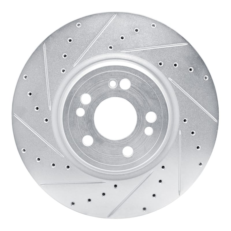 R1 Concepts — R1 20-25 Mercedes-Benz GLE350 Front Left Drilled & Slotted Silver Brake Rotor