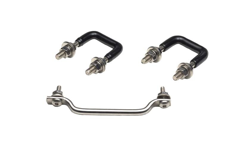 Kentrol — Kentrol 87-95 Jeep Wrangler YJ Windshield Tie Down Kit - Polished Silver