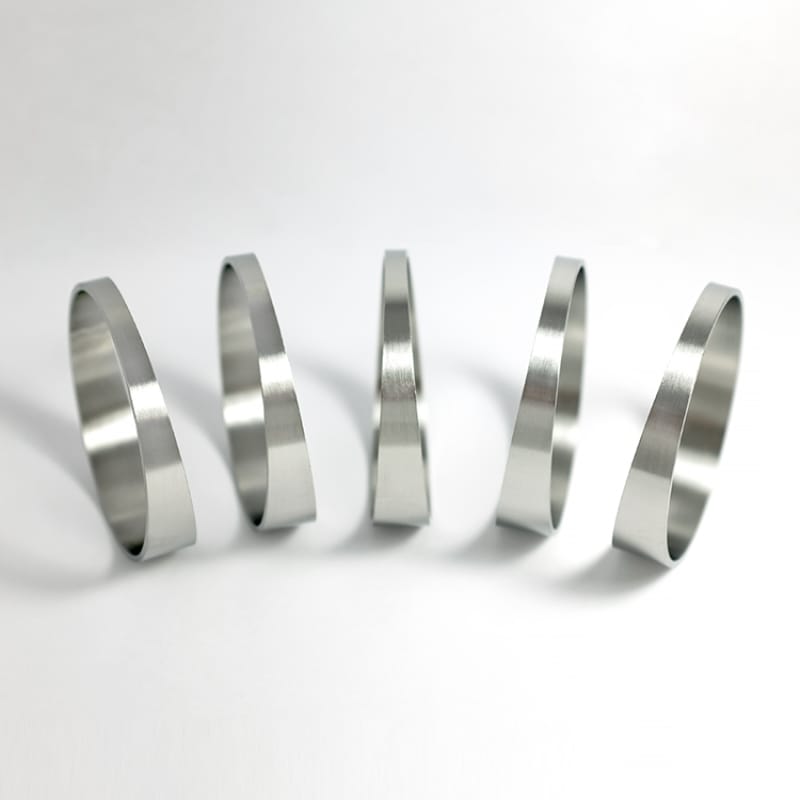 Stainless Bros — Stainless Bros 5.0in x 1.5D/7.5in CLR Loose Radius 16 Gauge Pie Cut - 5pk