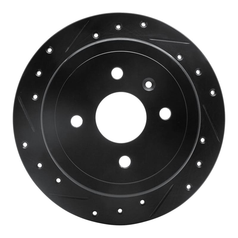 R1 Concepts — R1 99-02 Daewoo Nubira Rear Left Drilled & Slotted Black Brake Rotor
R1 Brake Rotor Drill