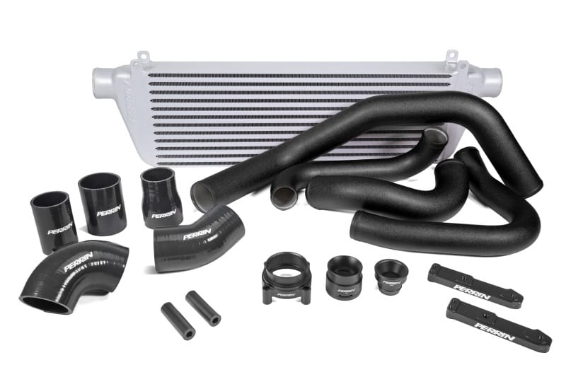 Perrin Performance — PERRIN 22-25 Subaru WRX Front Mount Intercooler Kit (Black Tubes & Silver Core)