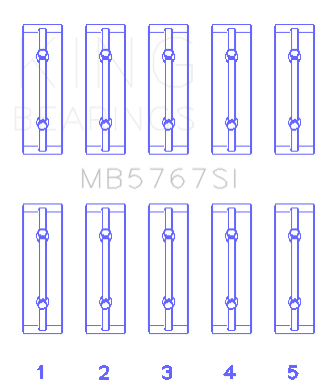 King Engine Bearings — King Engine Bearings Nissan Hr15/16DE (Size +0.50mm) Main Bearing Set
Engine Bearing