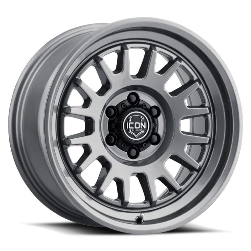 ICON — ICON Anza 17x8.5 5x5 -6mm Offset 4.5in BS 71.5mm Hub Bore Gun Metal Wheel
WHEEL