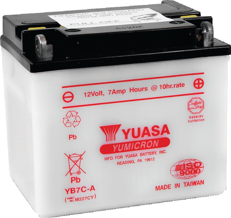 Yuasa Battery — Yuasa YB7C-A Yumicron 12-Volt Battery