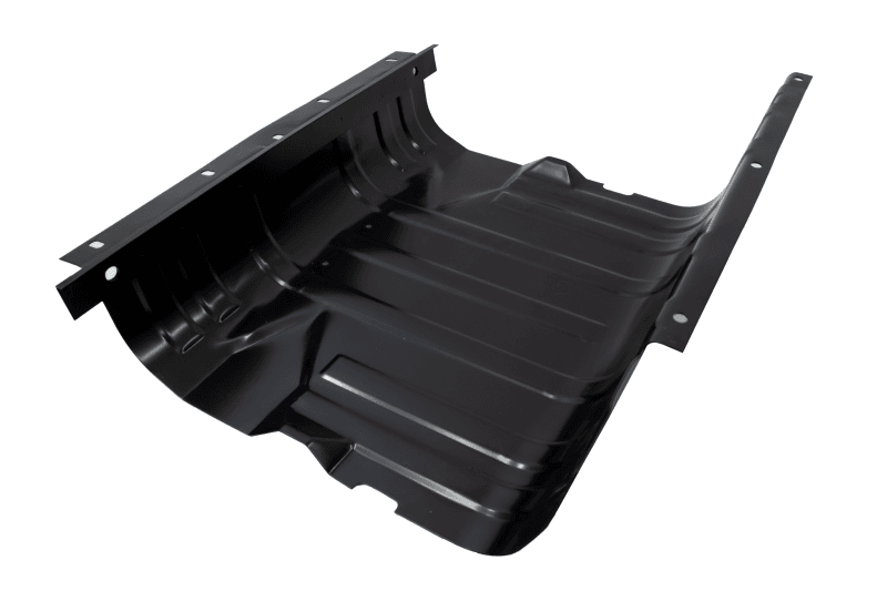 Kentrol — Kentrol 76-90 Jeep CJ/Wrangler YJ Gas Tank Skid Plate W/Strap Black Stainless