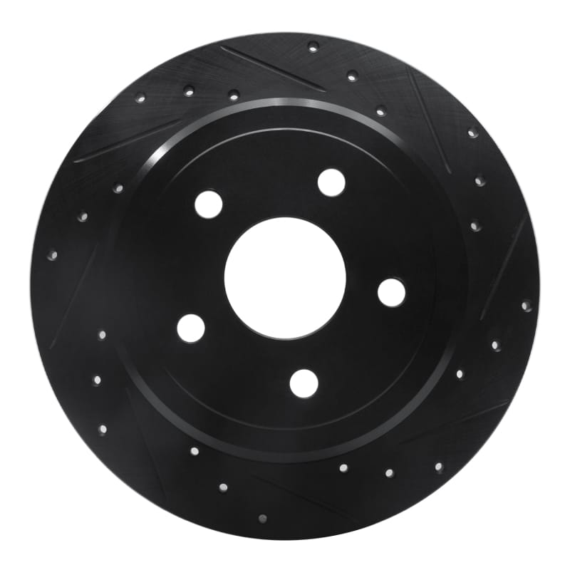 R1 Concepts — R1 05-10 Jeep Commander Rear Right Drilled & Slotted Black Brake Rotor
R1 Brake Rotor Drill