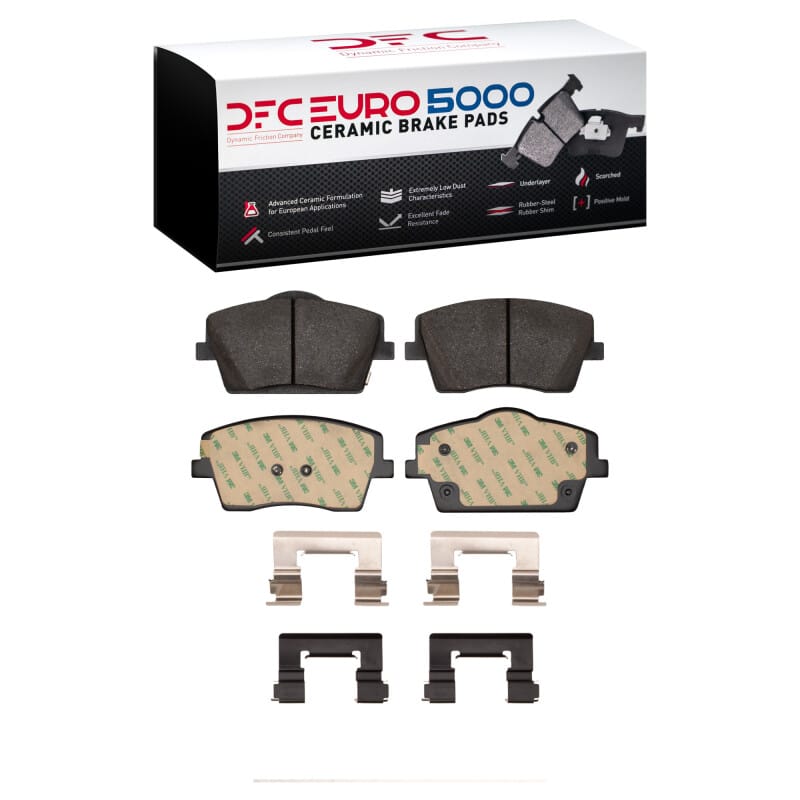 DFC — DFC 19-24 Volvo XC40 Front Euro 5000 Ceramic Brake Pads and Hardware Kit
DFC EURO Pads + HW
