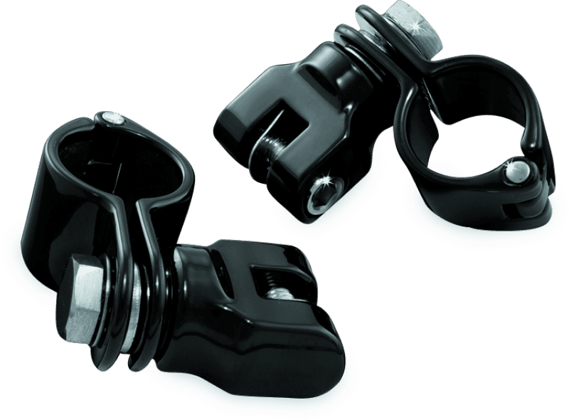 Kuryakyn — Peg Mounts With 1-1/4 in. Magnum Quick Clamps With Clevis Black