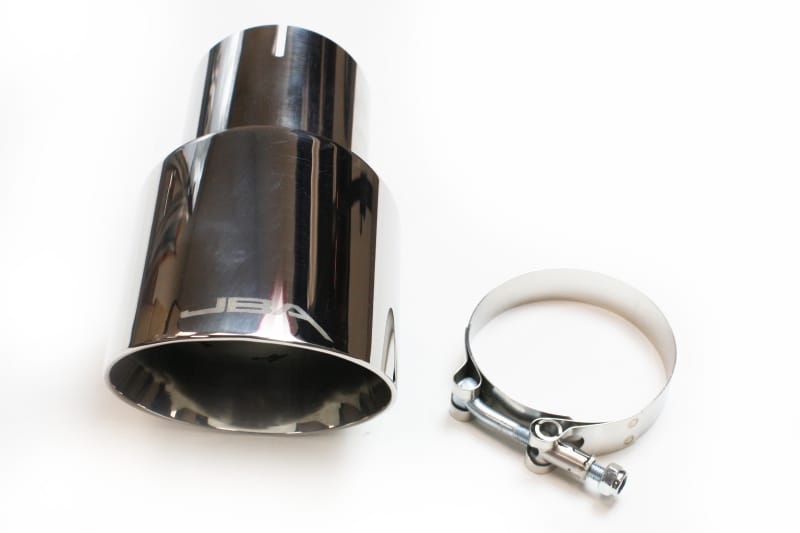 JBA — JBA 3in x 4in x 7-1/4in Double Wall Polished Chrome Tip - Clamp On
Chrome Tip