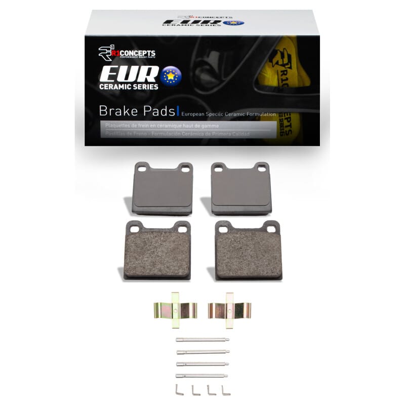 R1 Concepts — R1 1969-1983 Porsche 911 Rear R1 Euro Ceramic Pads & Hardware Kit
R1 Euro Ceramic Pads