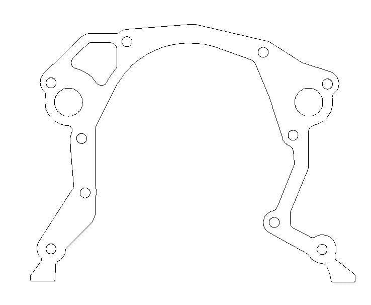 Cometic Gasket — Ford 351C 335 Series V8 Timing Cover Gasket