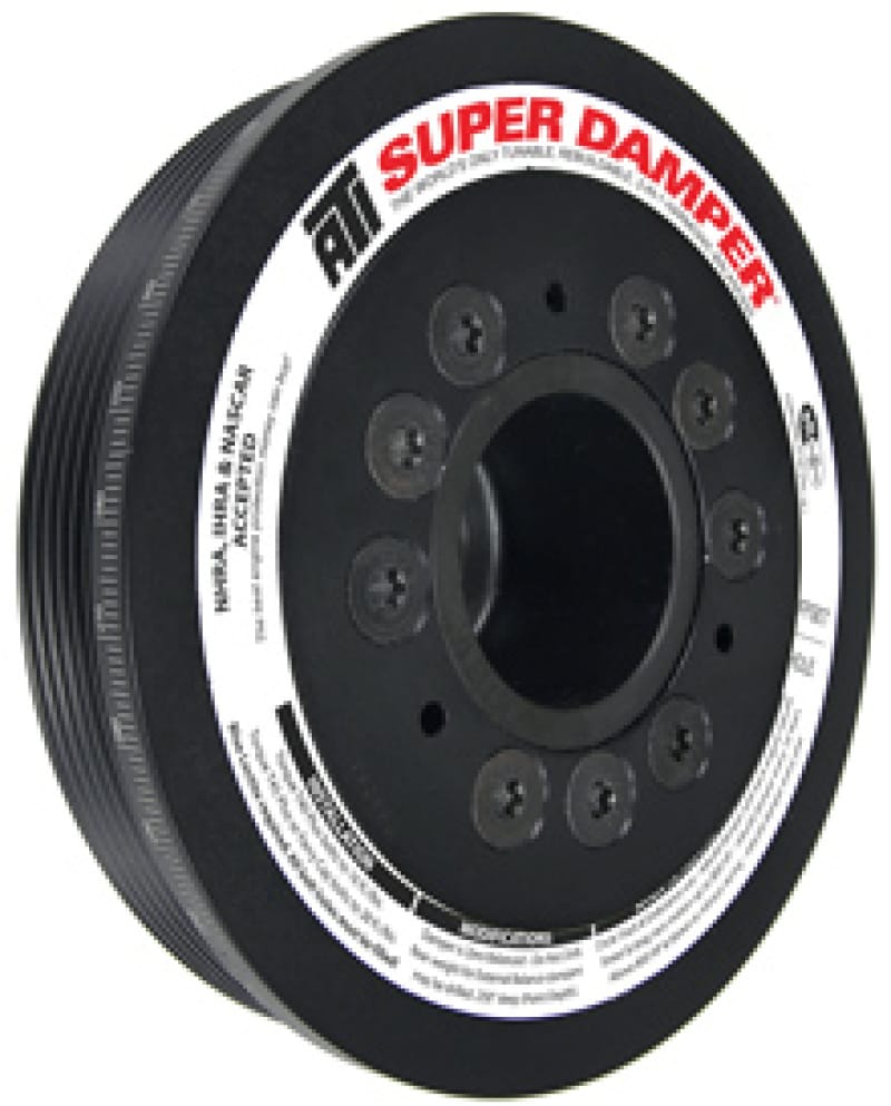 ATI — ATI Damper - 6.78in - Alum - 6 Grv - Mitsubishi Evo 8 - 4G63 - w/Integra Lower Cam Drive