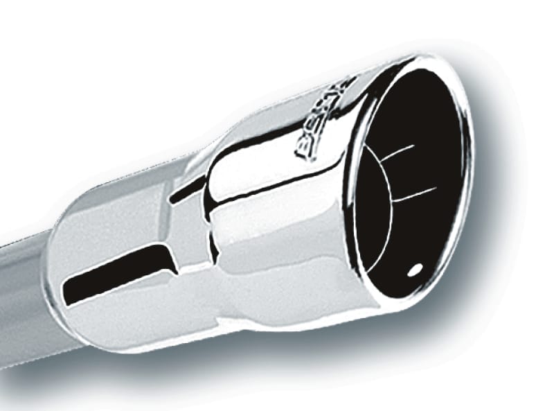Borla — Borla 3in Inlet 4.25in Round Rolled Angle Cut x 4in Long Universal Exhaust Tips
ExhstTailPipeTip
Tip - Round