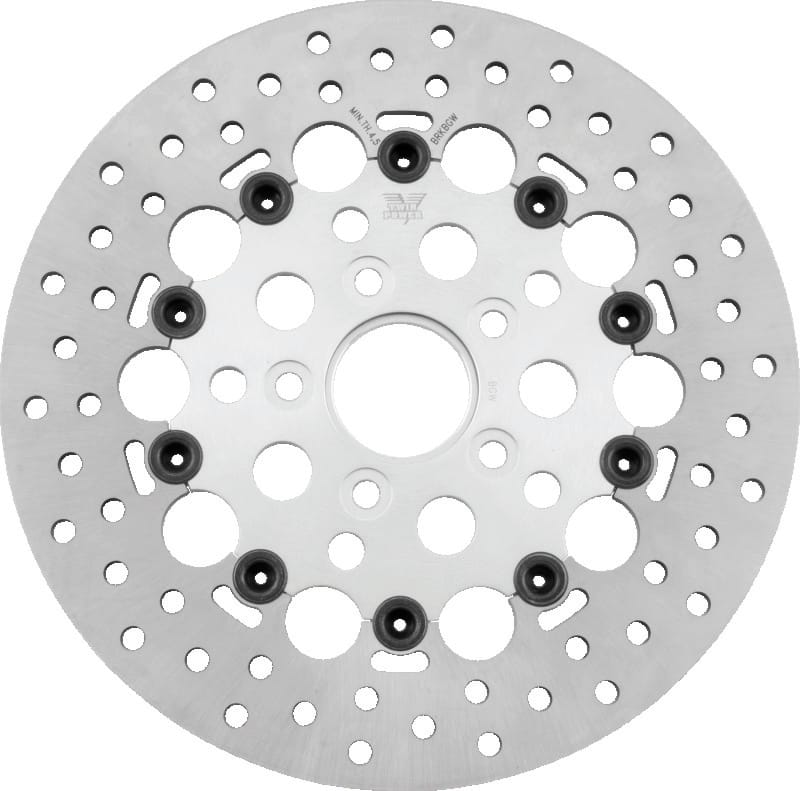 TwinPower — Floating Rotor, Hole Silver, Front, 11.5 in.