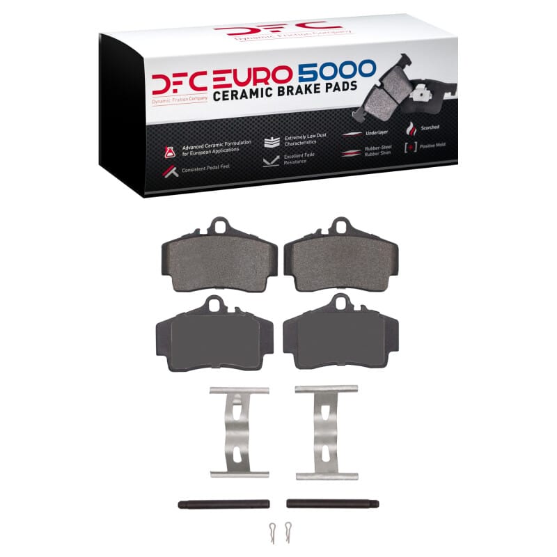 DFC — DFC 97-12 Porsche Boxster Rear Euro 5000 Ceramic Brake Pads and Hardware Kit
DFC EURO Pads + HW