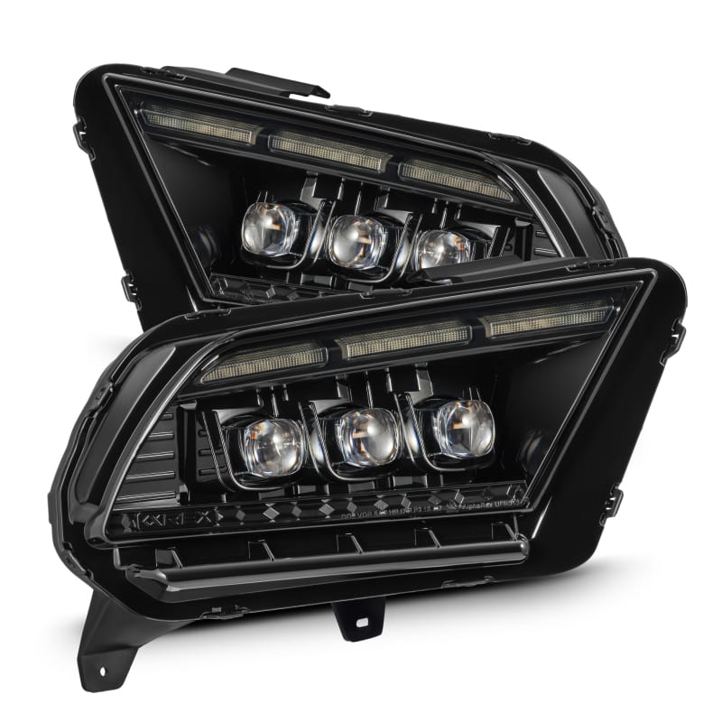 AlphaRex — AlphaRex 13-14 Ford Mustang NOVA LED Proj Headlights Alpha-Blk w/Actv Light & Seq.Sig / SB DRL
Projector Headlights