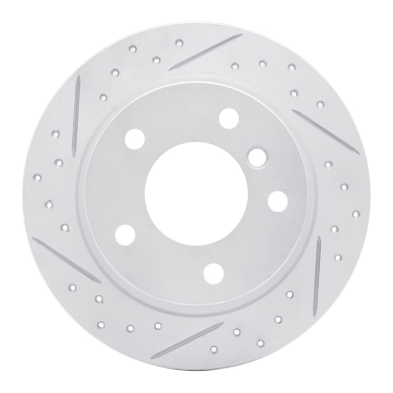 R1 Concepts — R1 96-02 BMW Z3 Rear Left Drilled & Slotted Geo-Carbon Rotor